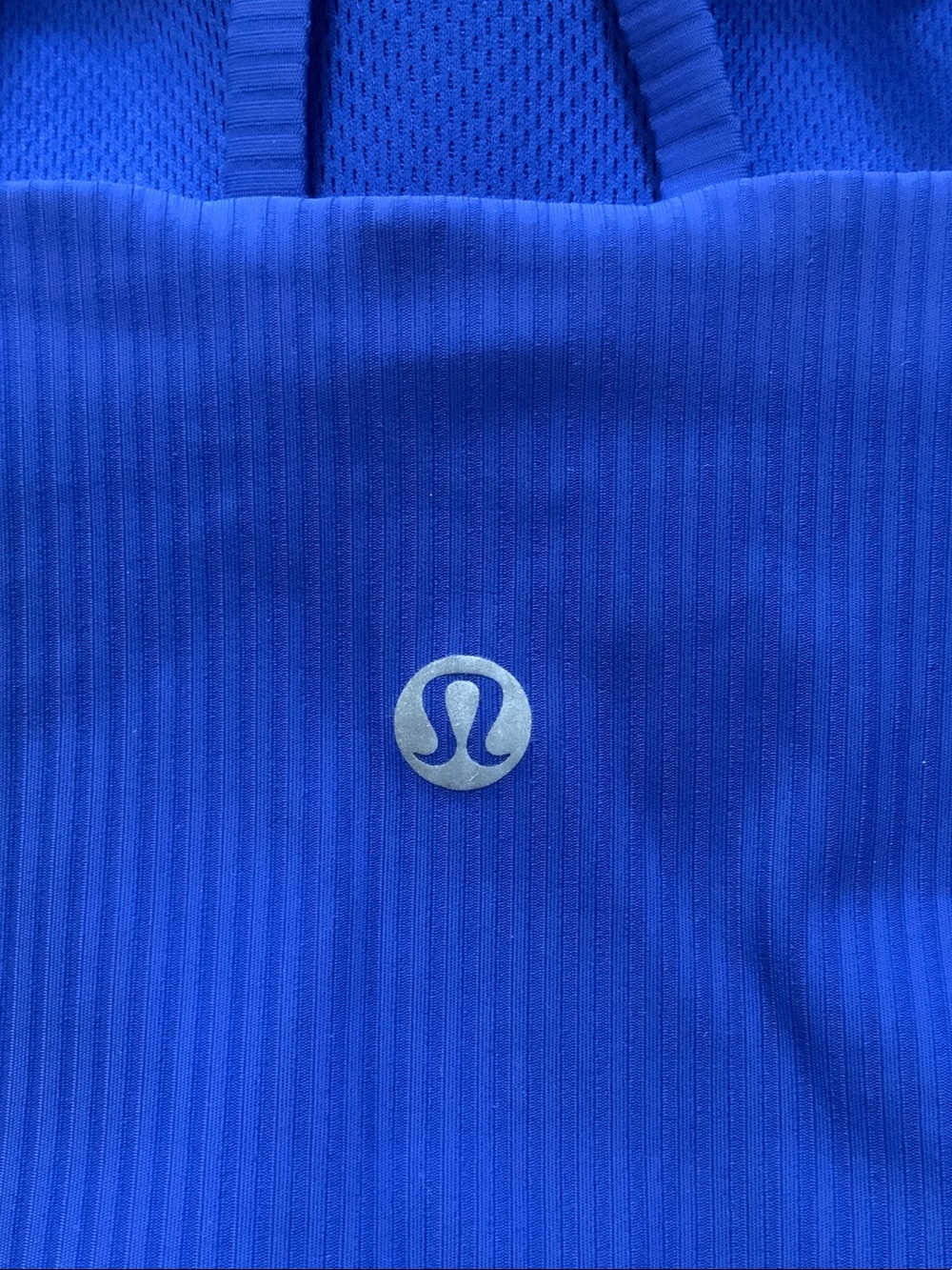 lululemon athletica Beachball Blue Like A Cloud Longline Bra Ribbed - Picture 3 of 4